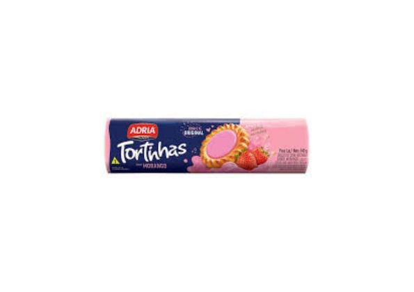BISCOITO ADRIA TORTINHAS MORANGO 140G