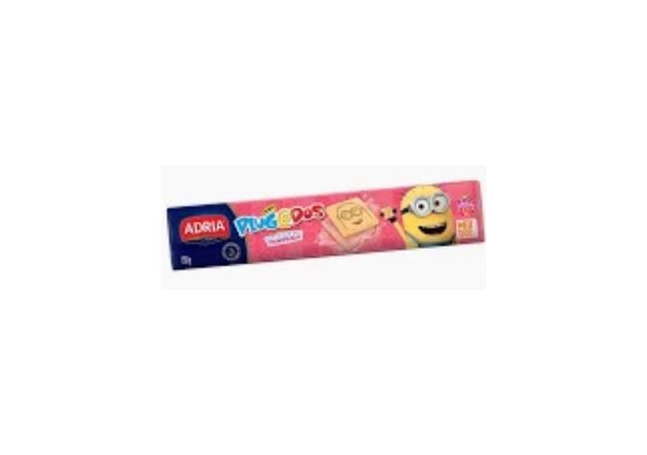 BISCOITO ADRIA PLUGADOS MORANGO 130G