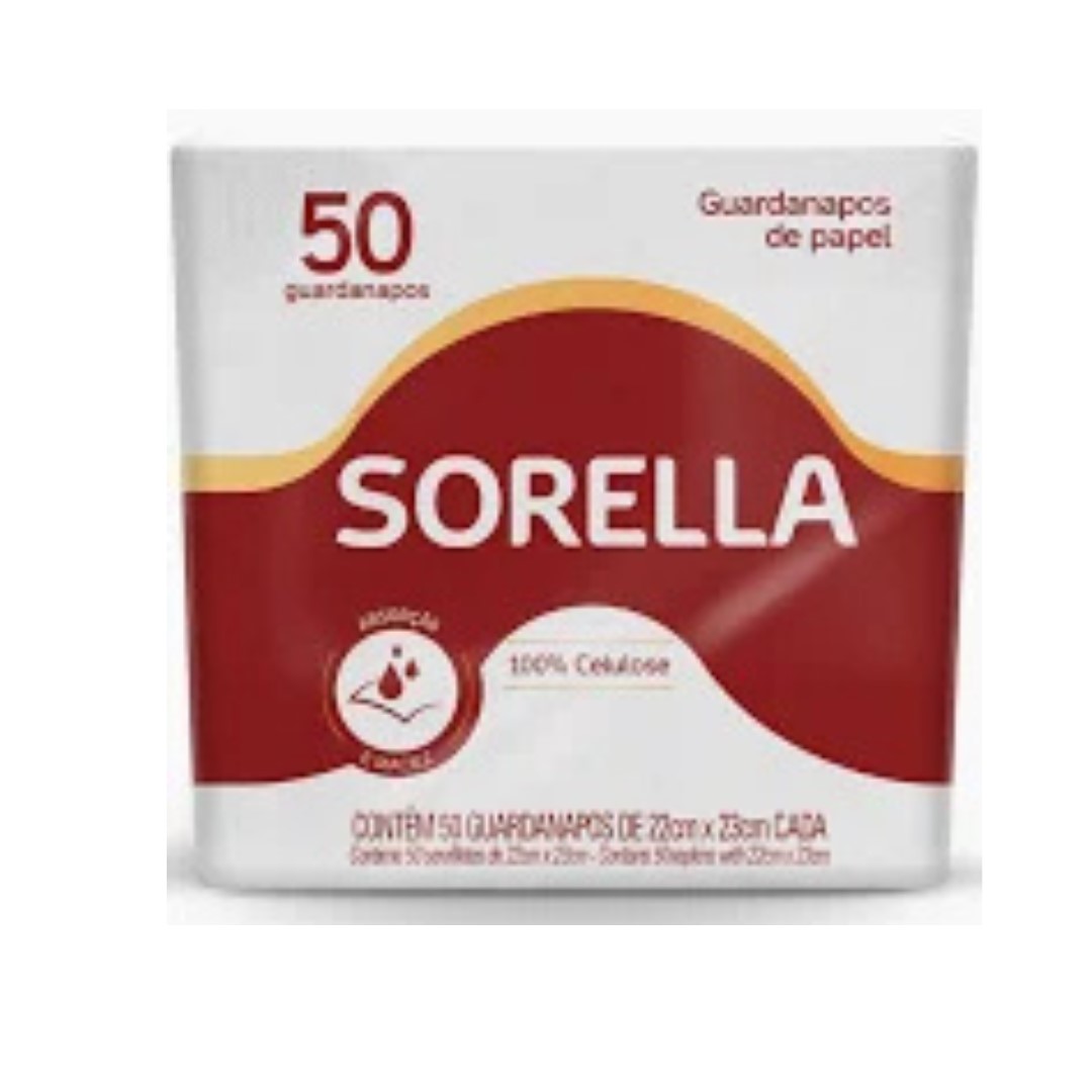 CN GUARDANAPO SORELLA 22X23 UNI 50FL