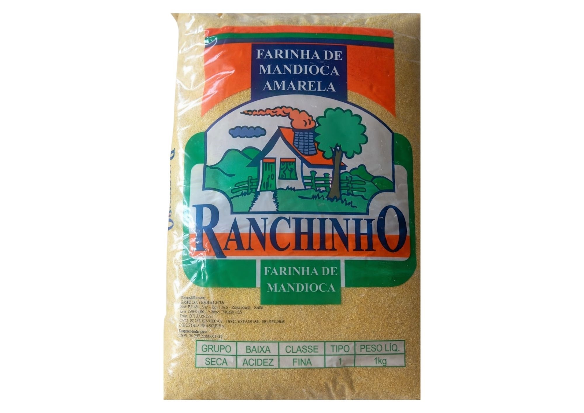 FARINHA DE MANDIOCA AMAREL 1KG RANCHINHO