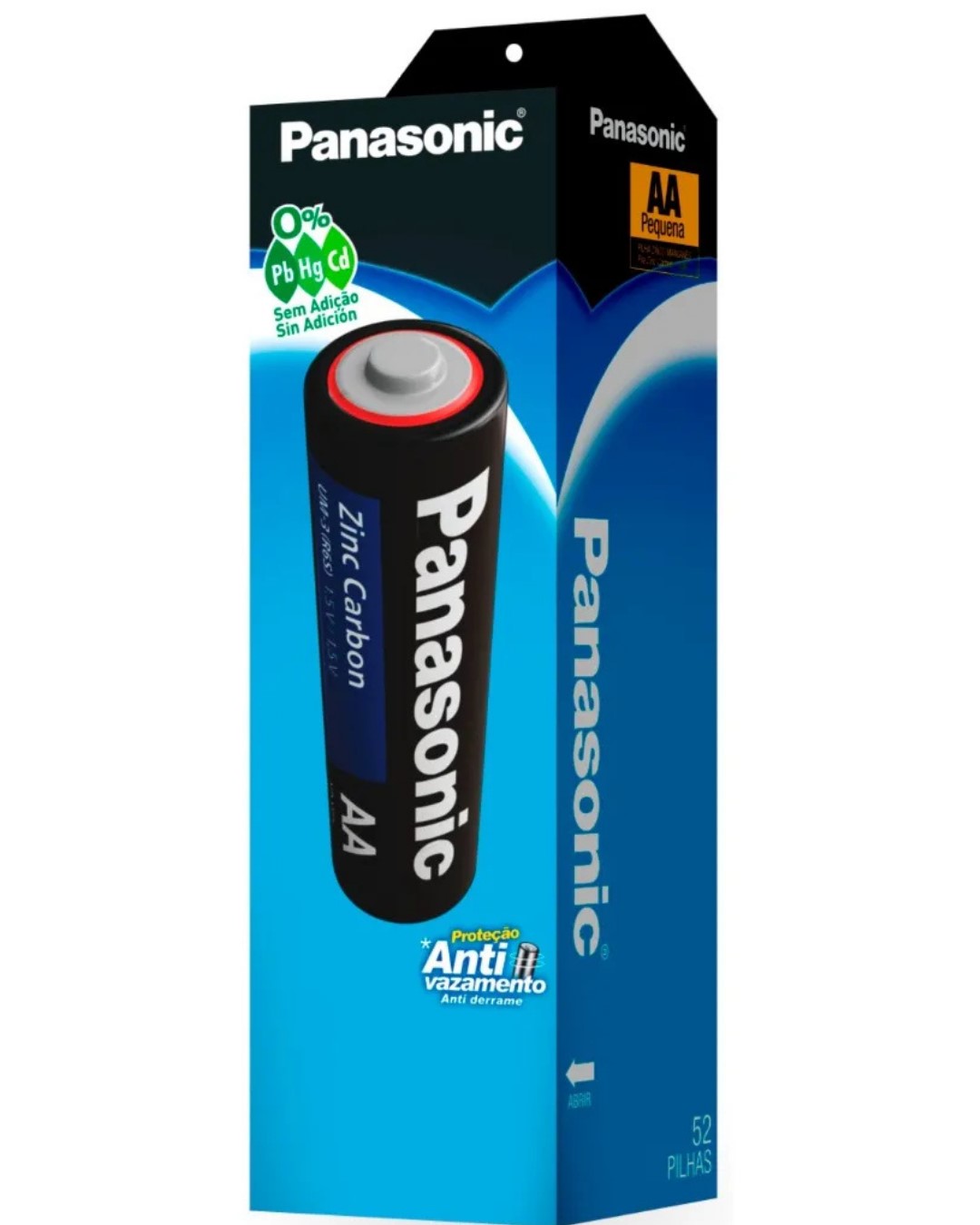 PILHA PANASONIC AA TUBO C/52