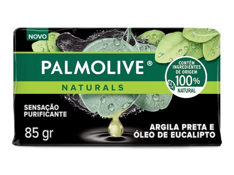 SABONETE PALMOLIVE ARGILA PRETA 85 G