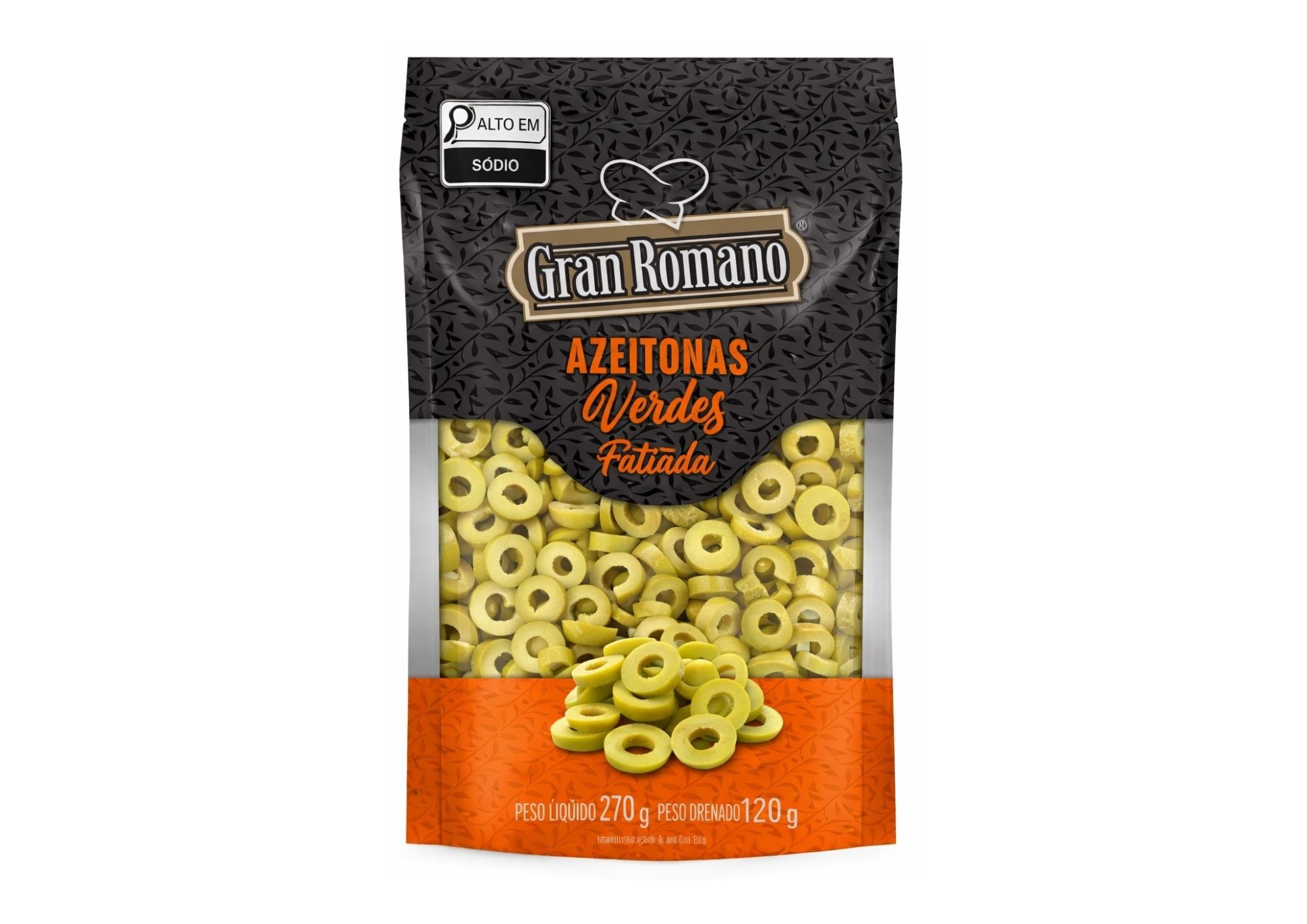 AZEITONA VERD FATIAD GRAN ROMANO 120G