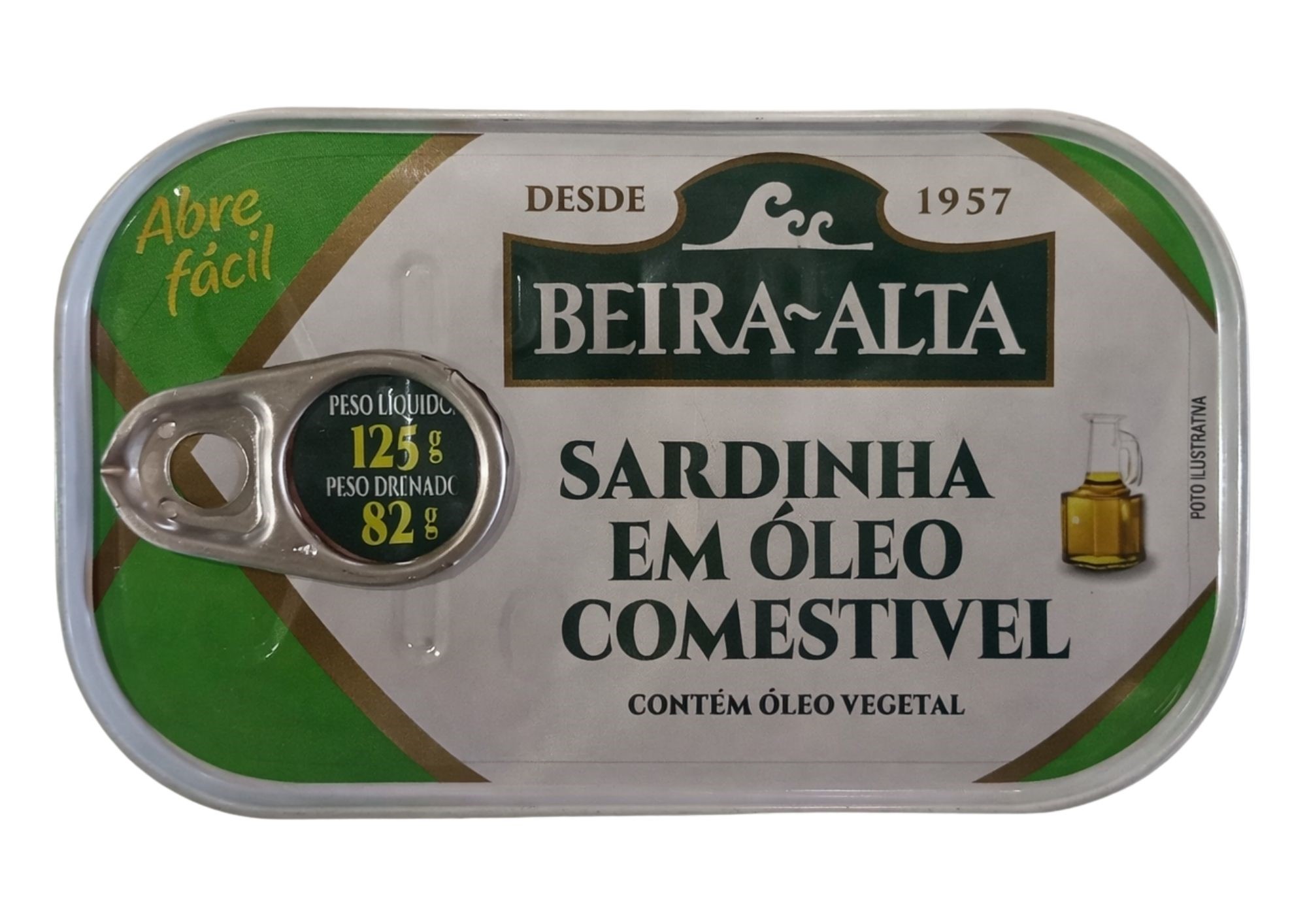 SARDINHA LATA OLEO BEIRA ALTA 125 G