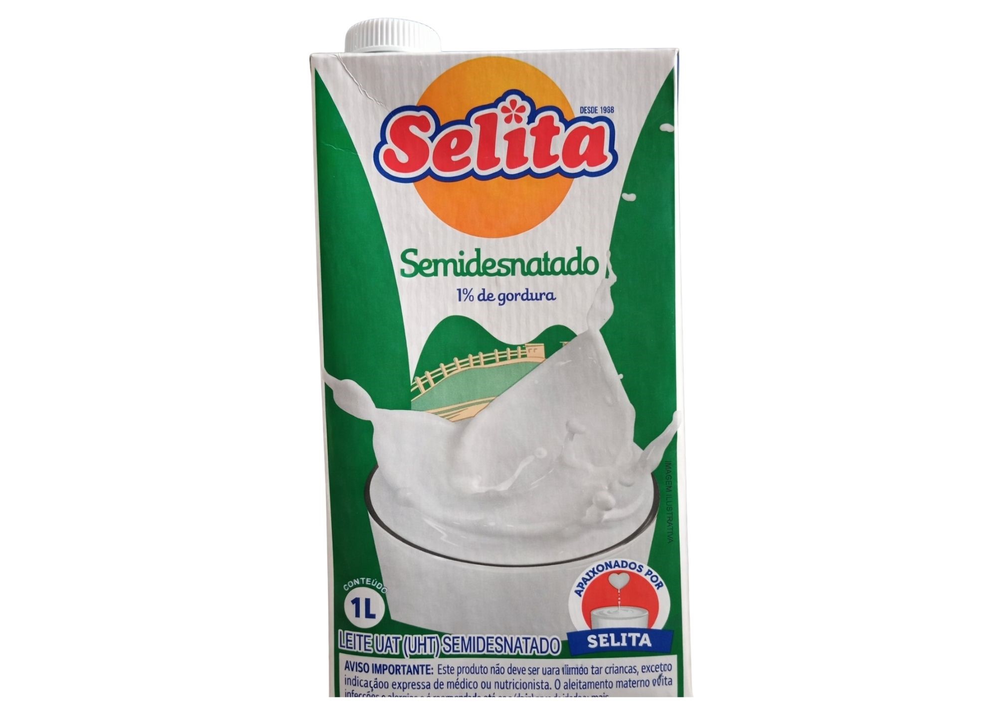 LEITE SELITA SEMIDESNATADO 1 L