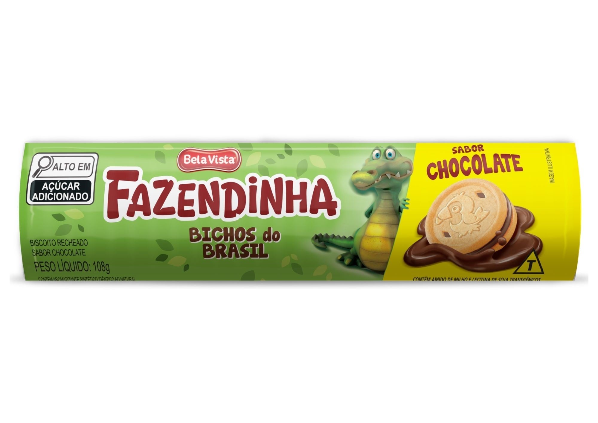 BV BISC FAZENDINHA BICHOS RECH 108G CHOC