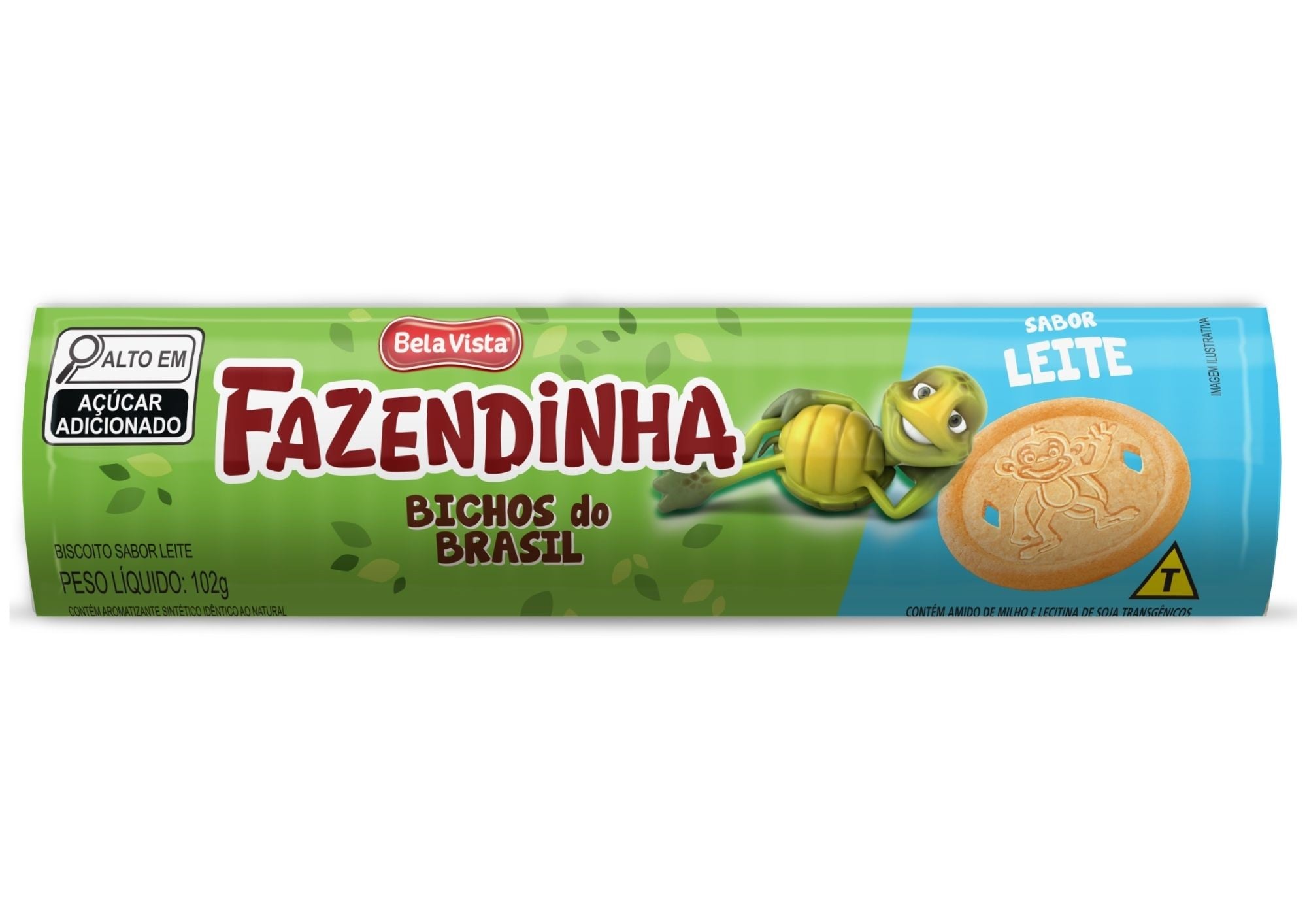 BV BISC FAZENDINHA BICHOS 102G LEITE