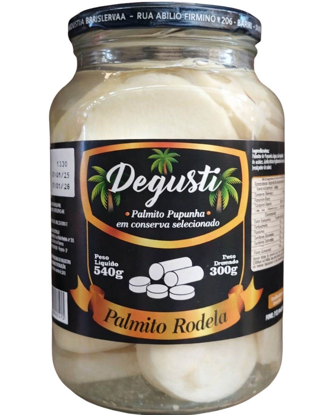 PALMITO DEGUST RODELA 300 G