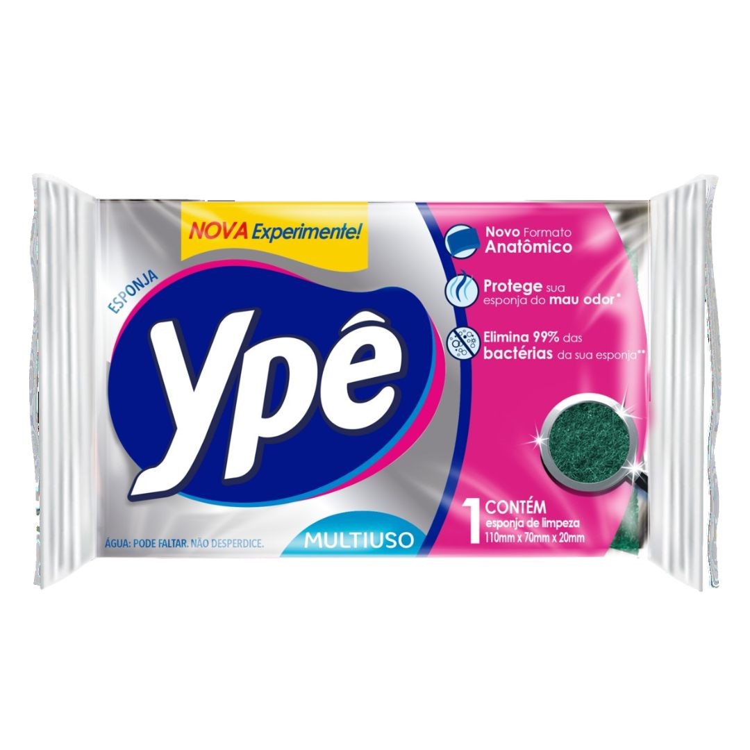 YPE ESPONJA SINT VERDE E AMARELA UNI