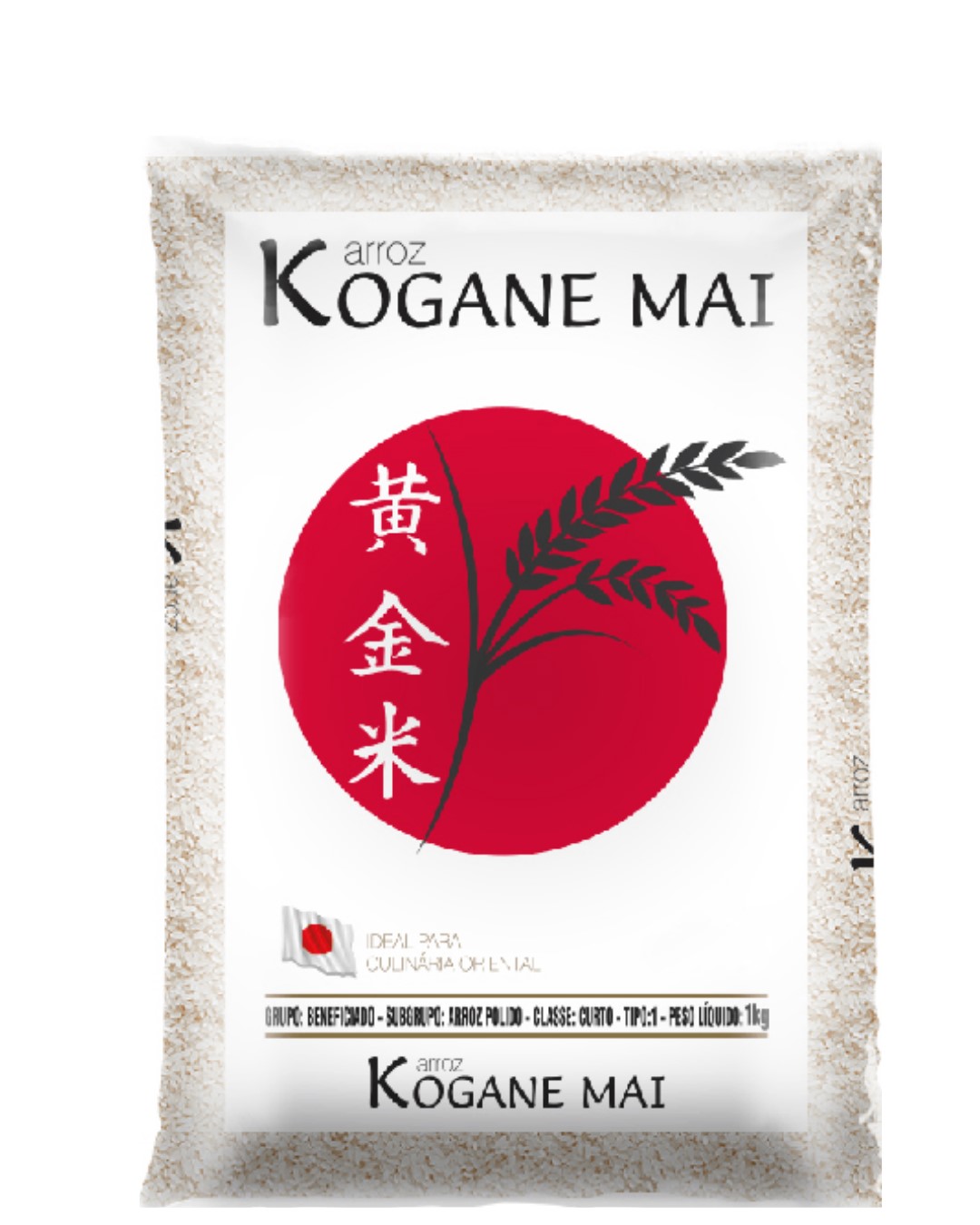ARROZ JAPONES KOGANE MAI 1 KG BRANCO