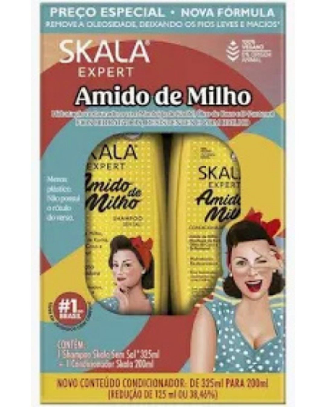 KIT SH+COND SKALA 325/200ML AMIDO MILHO