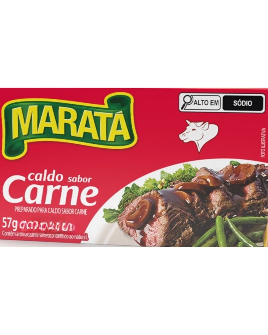 CALDO MARATA TABLETE 10X57G CARNE