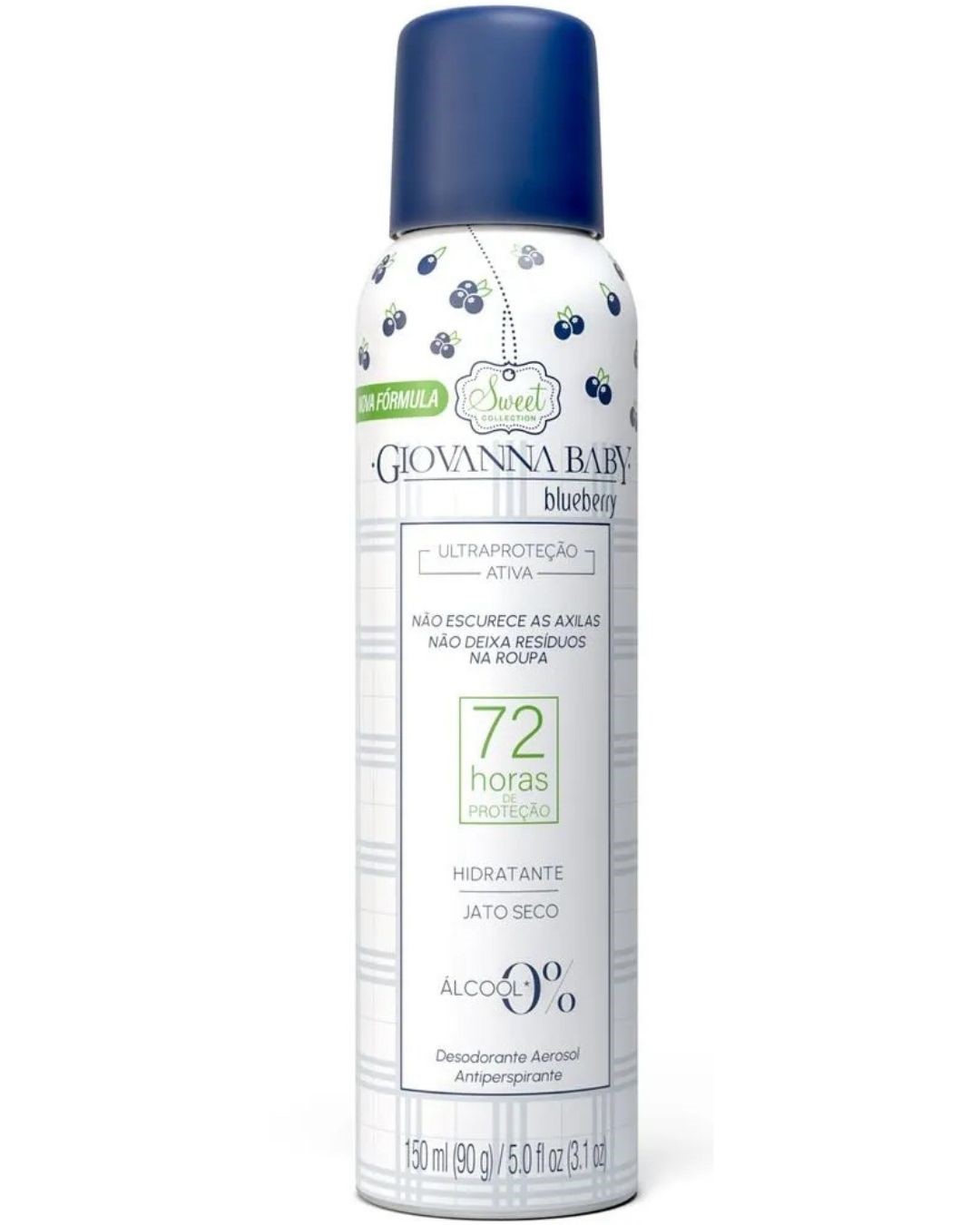 DESOD AERO GIOV BABY 72H 150ML BLUEBERRY