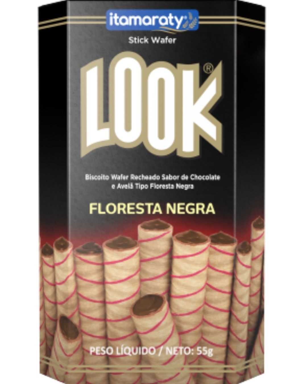 BISCOITO STICK LOOK 55G FLORESTA NEGRA
