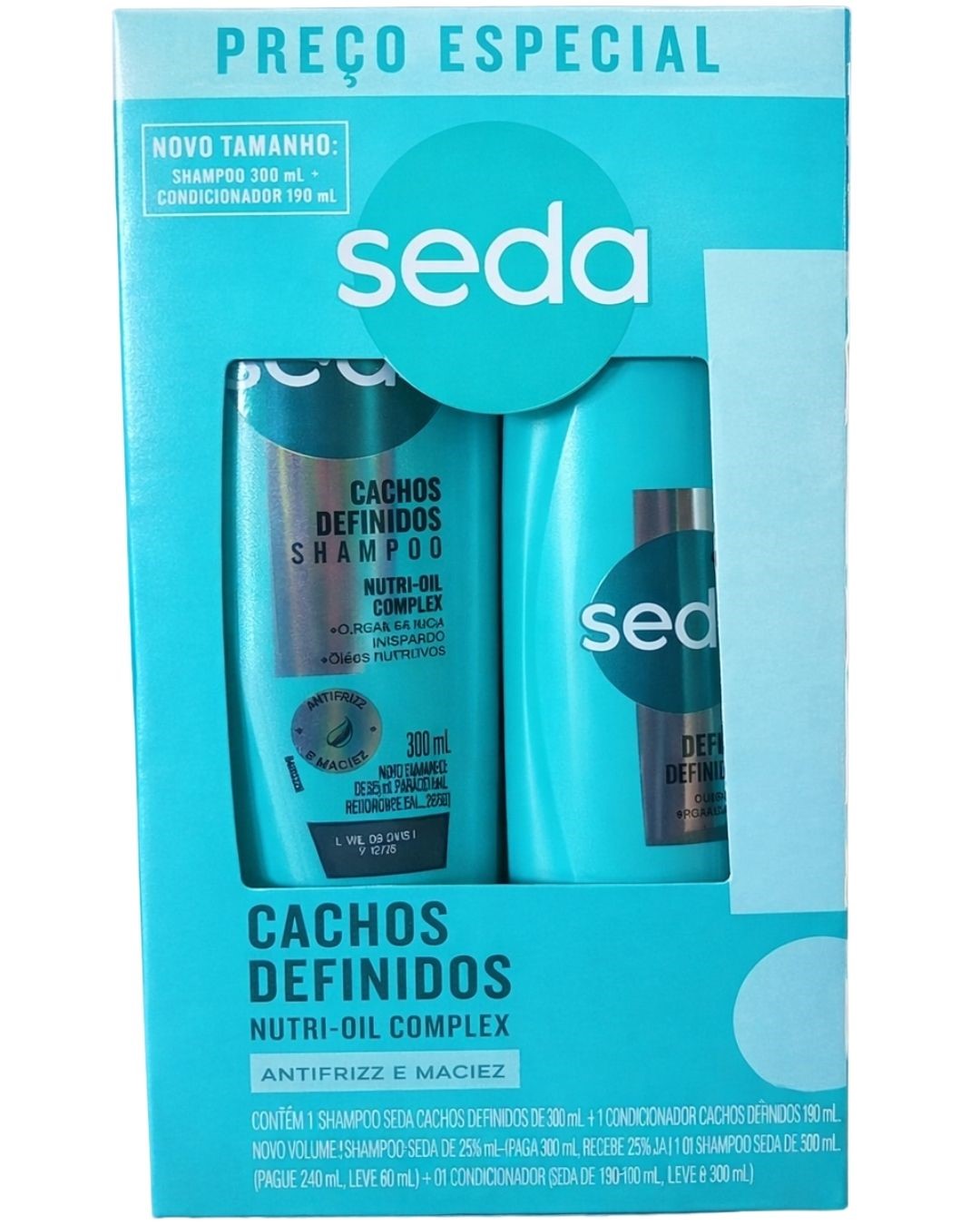 KIT SH+COND SEDA 300+190ML CACHOS DEFIN