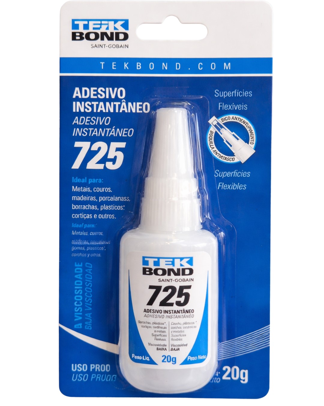 TB COLA TEKB 725 20G BLISTER C/10UN