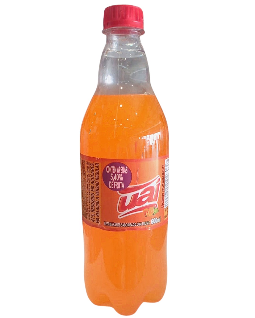 REFRIGERANTE UAI 600 ML LARANJA
