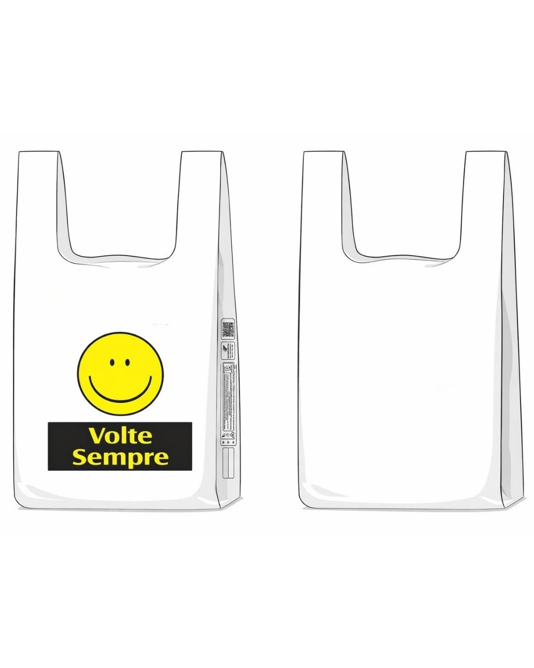 SACOLA PLASTICA 38X48 BRANCA  C/1000UN