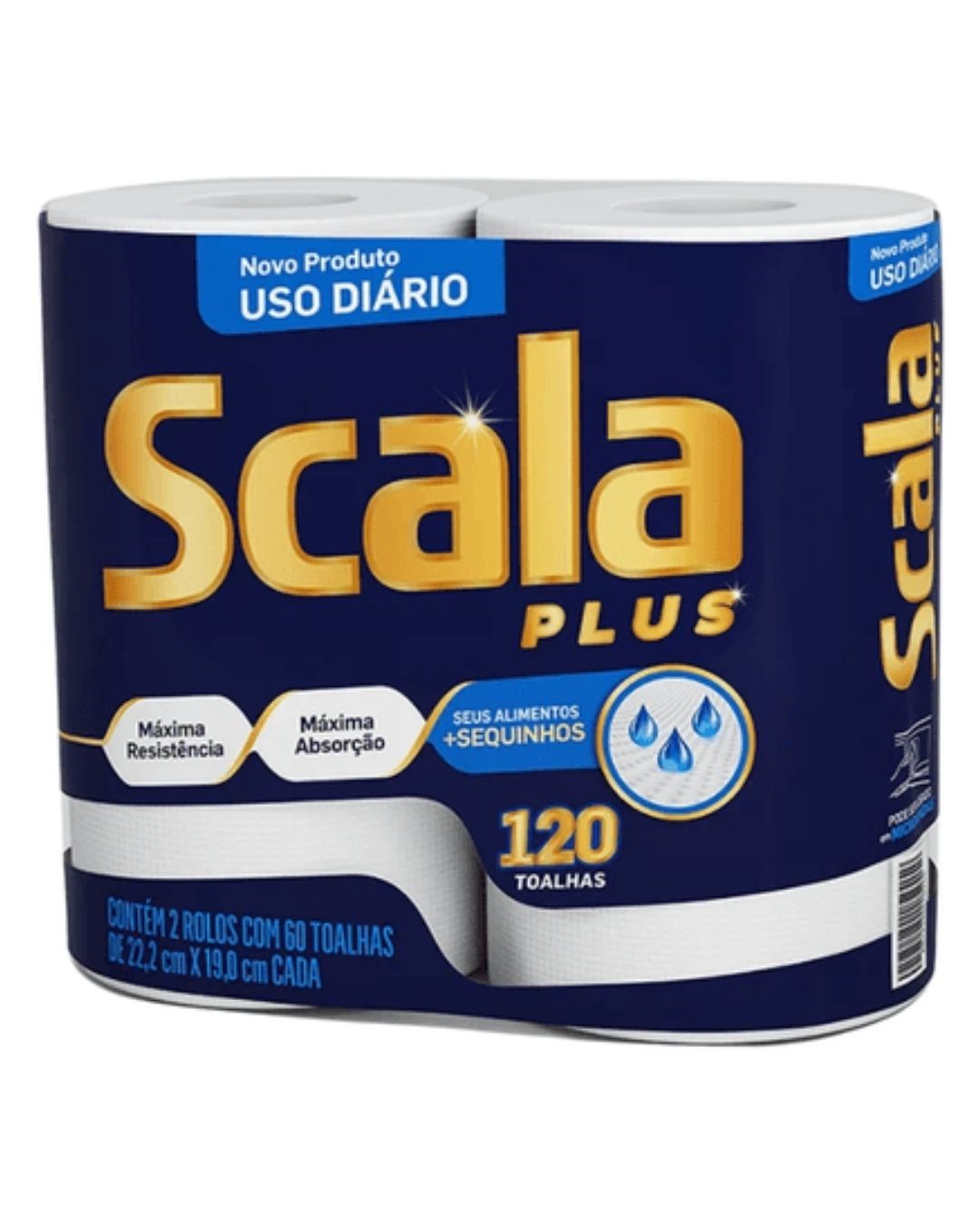 PAPEL TOALHA SCALA PLUS 2X60FLS