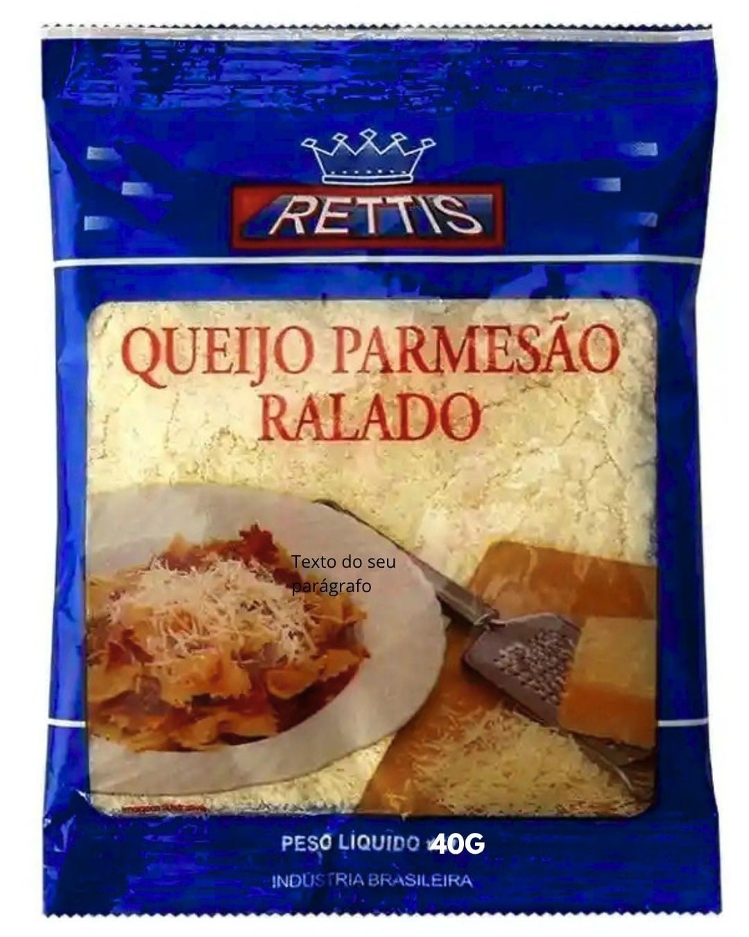QUEIJO RALADO 40G RETTIS