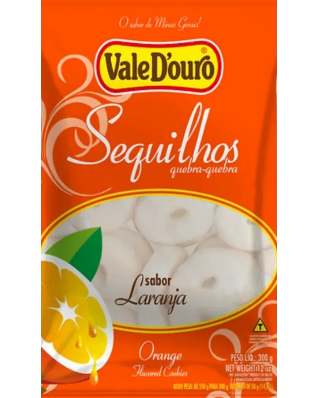 SEQUILHO VALE D'OURO 300G LARANJA