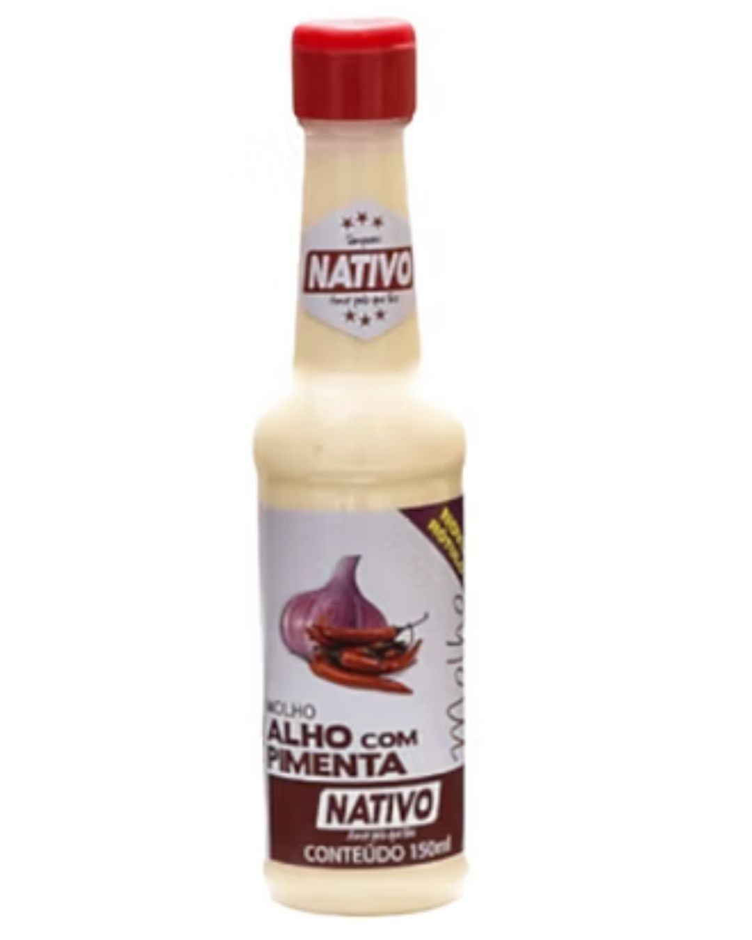 MOLHO DE ALHO COM PIMENTA 150ML NATIVO