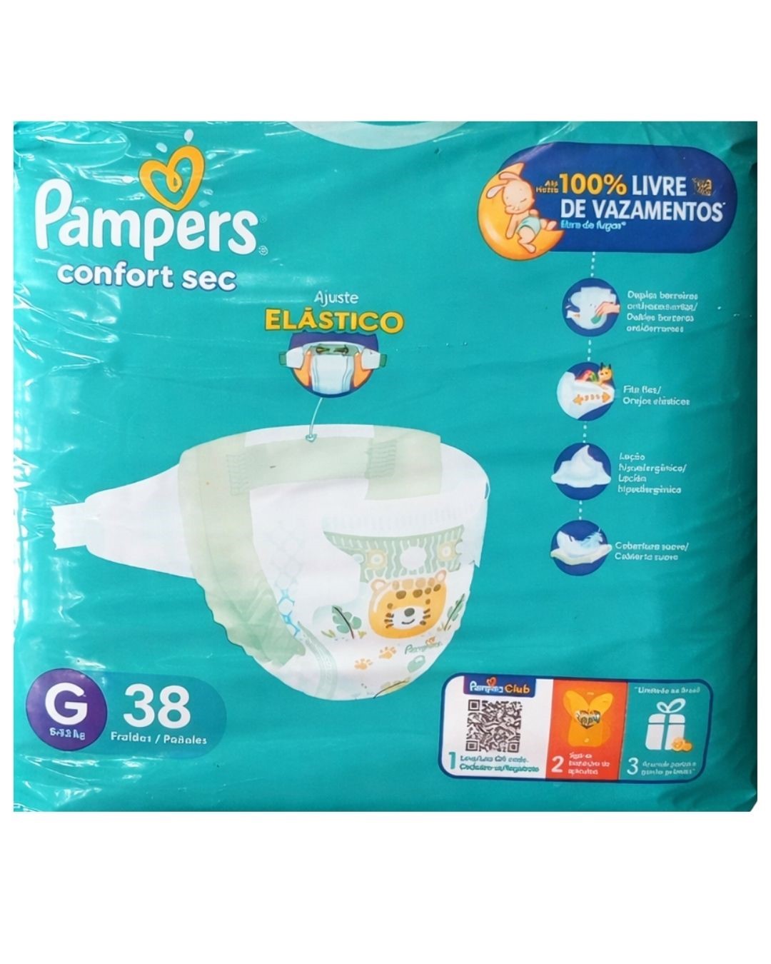 FRALDA PAMPERS CONFORTSEC G 38UN