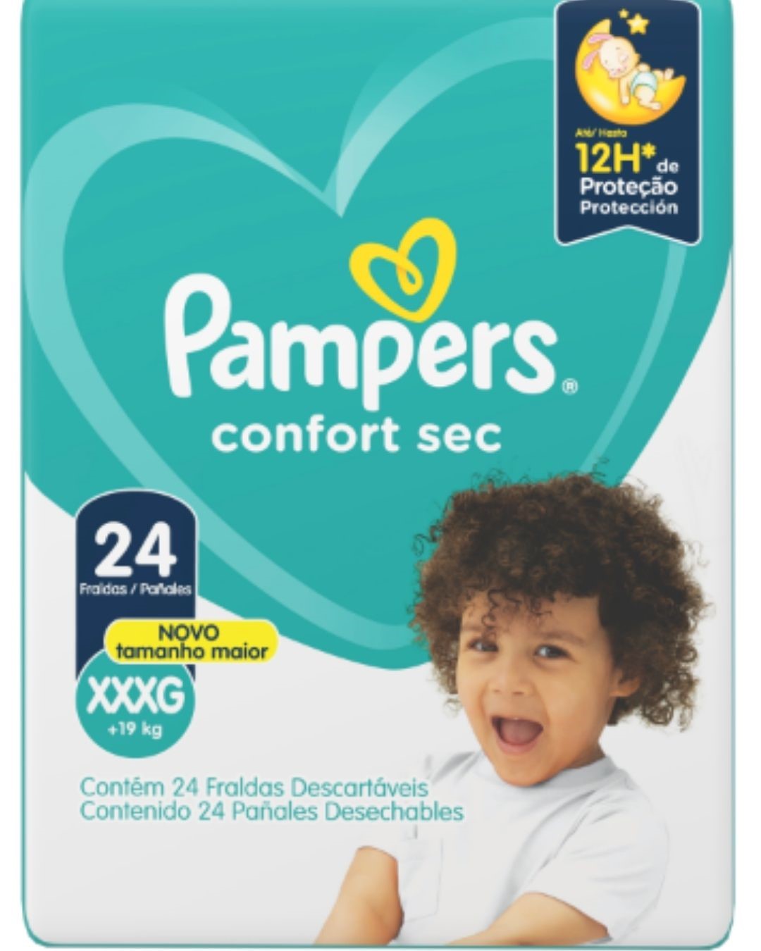 FRALDA PAMPERS CONFORTSEC XXXG 24UN