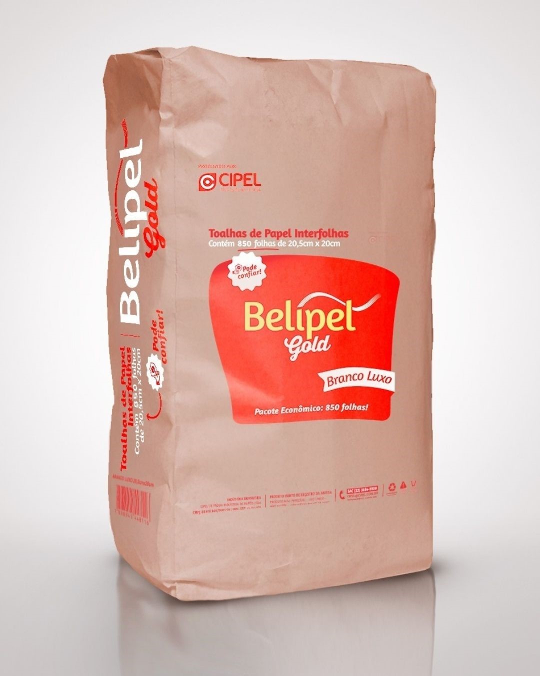 PAPEL TOALHA BELIPEL GOLD 20,5X20 850FL