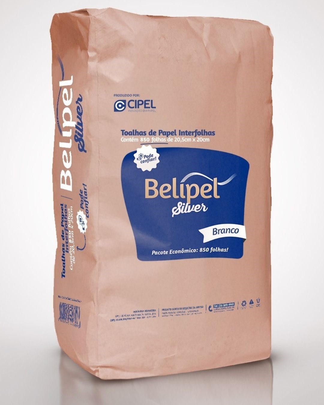 PAPEL TOALHA BELIPEL SILV 20,5X20 850FL