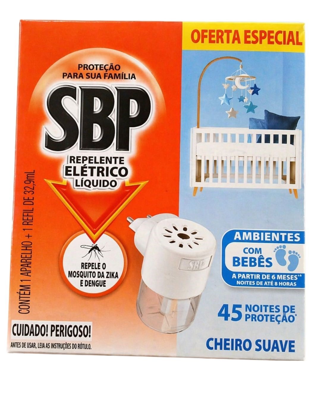 INSETICIDA ELETRICO SBP LIQ+REFIL 32,9ML