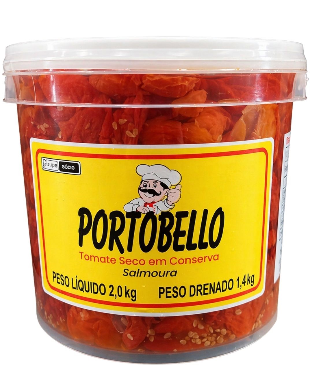 TOMATE SECO EM SALMOURA PORTOBELLO 2 KG