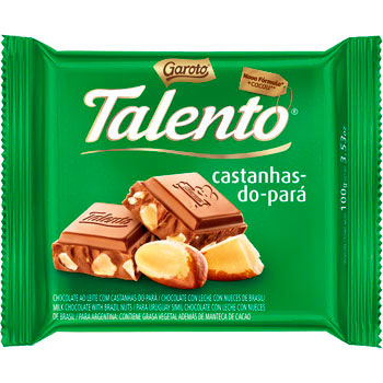 TALENTO GAROTO 85 G CASTANHA 