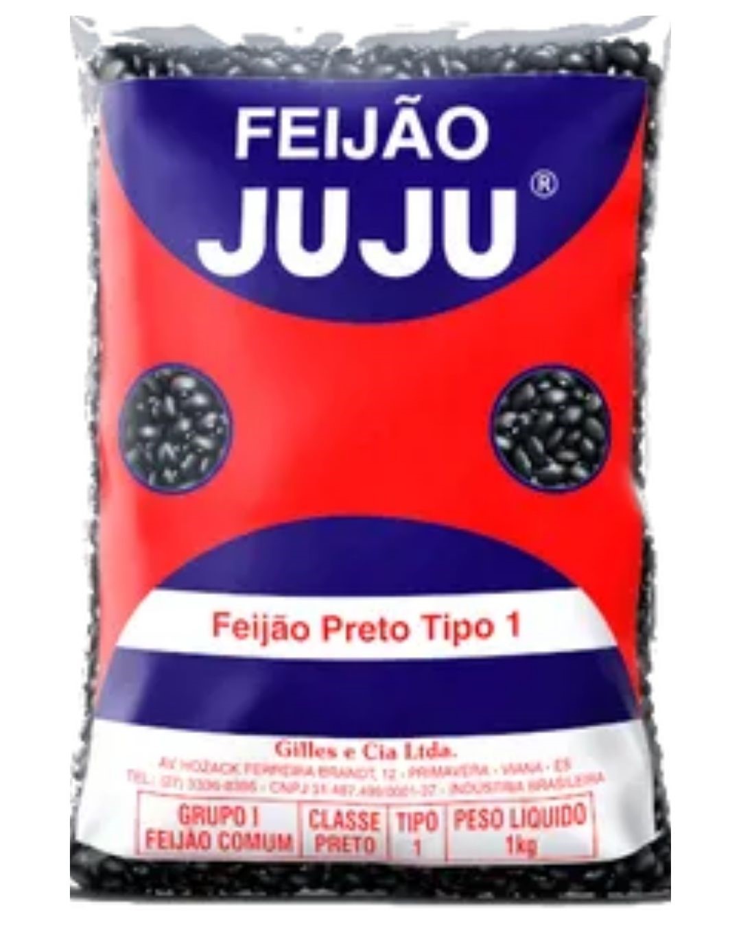 FEIJAO PRETO JUJU 1 KG