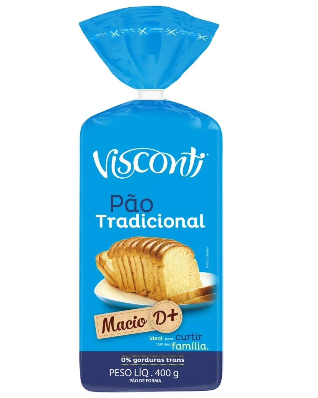 BA PAO DE FORMA TRAD VISCONTI 400G