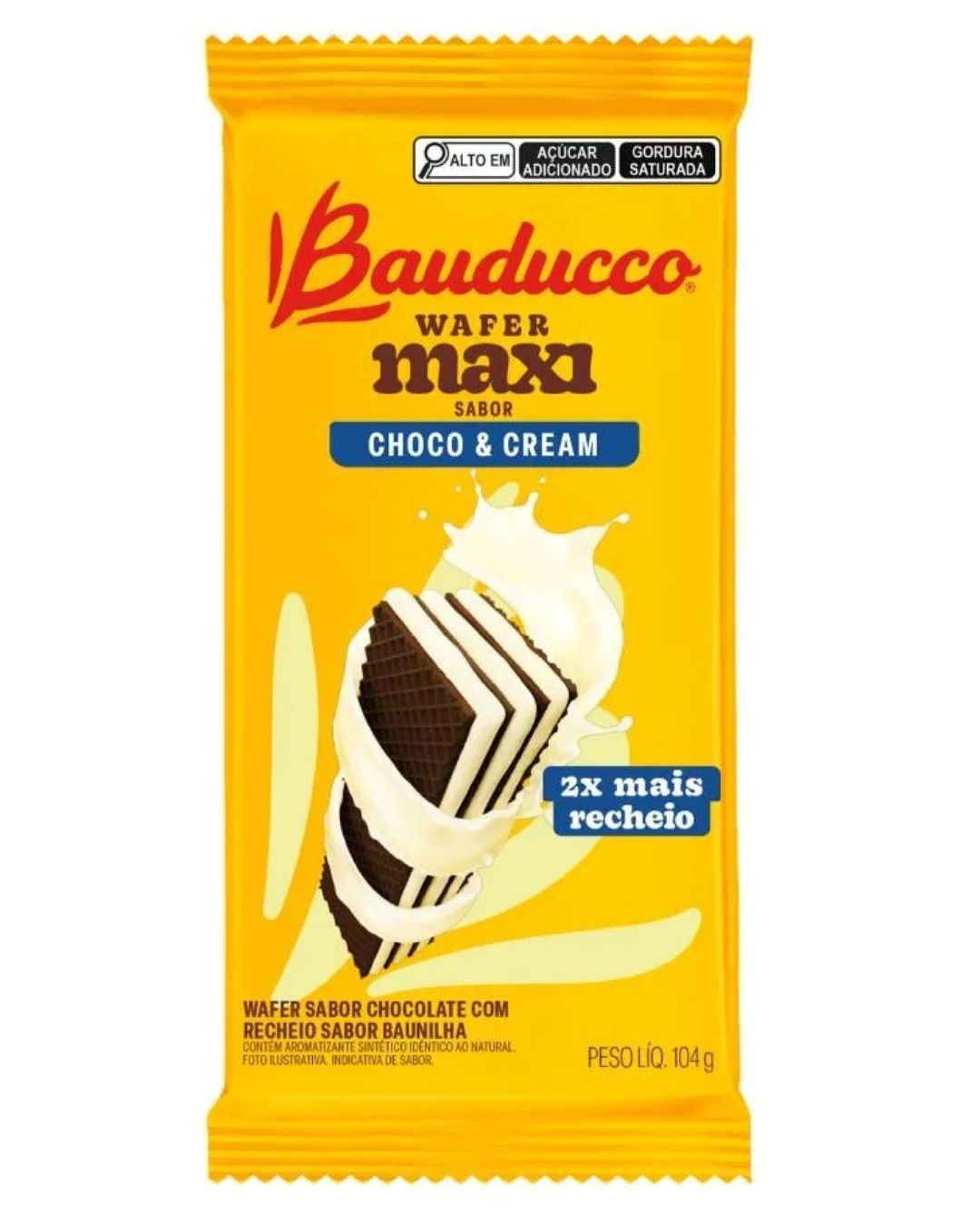 BA WAFER MAXI CREAM BAUDUCCO 104G CHOCO
