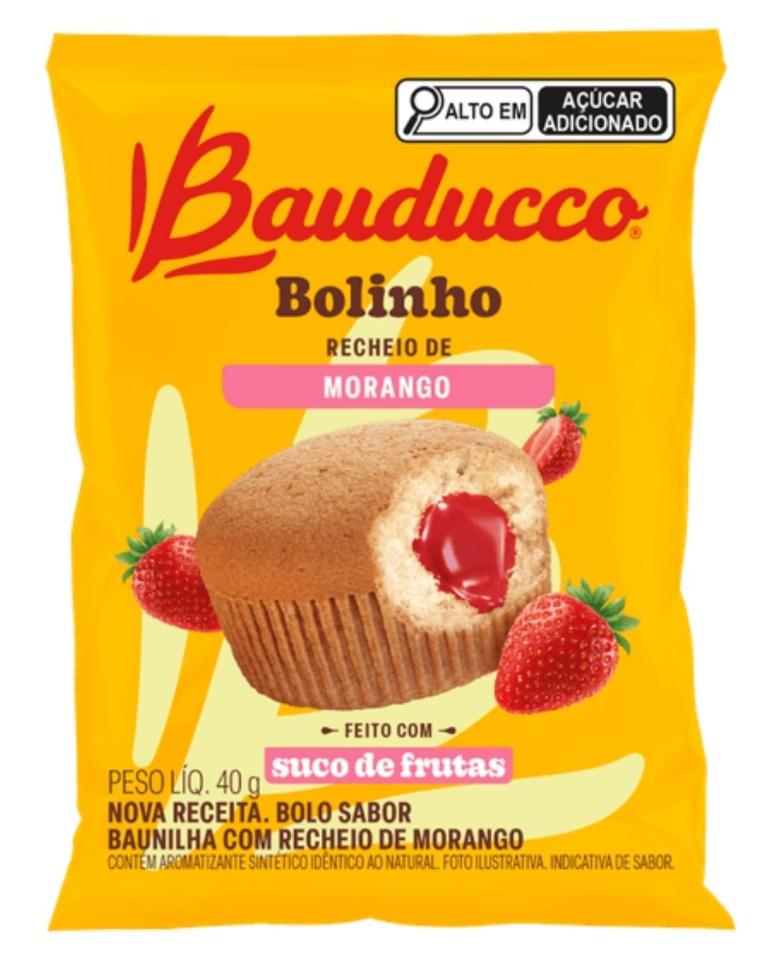 BA BOLINHO BAUDUCCO 40G MORANGO