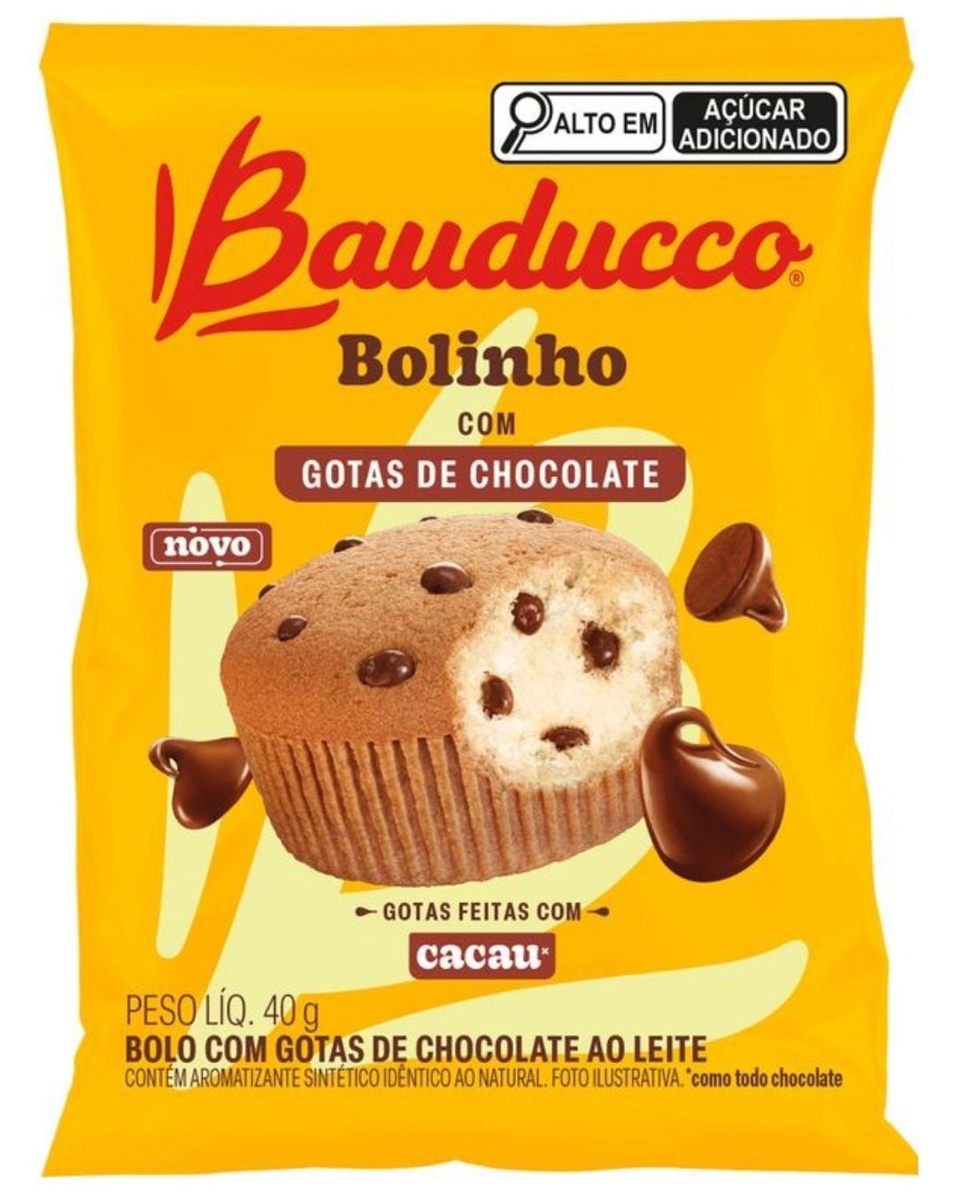 BA BOLINHO BAUDUCCO 40G GOTAS CHOCO