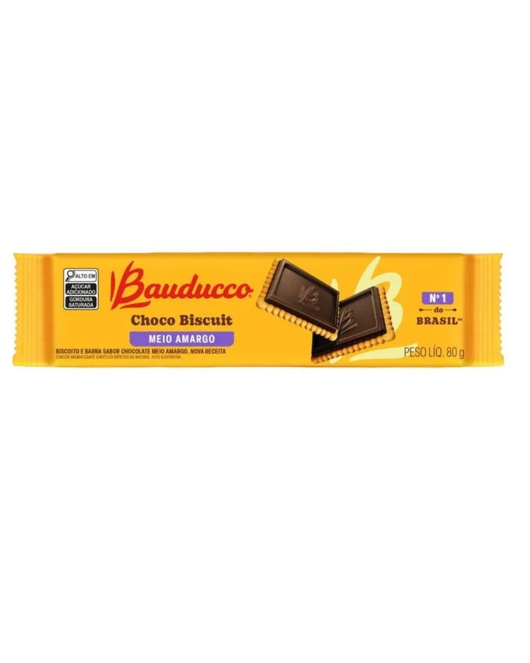 BA CHOCOBISCOITO BAUDUCCO 80G CHOC AMARG