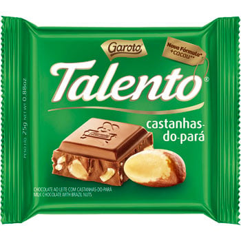 TALENTO GAROTO 25 G CASTANHA
