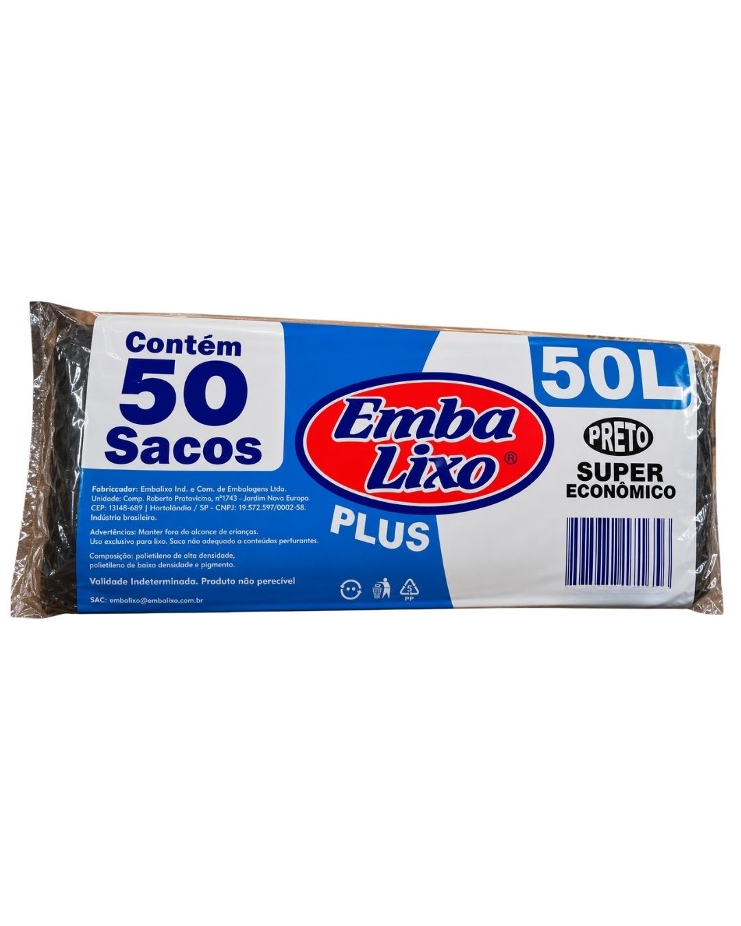 SACO LIXO EMBA LIXO 50L 50UN