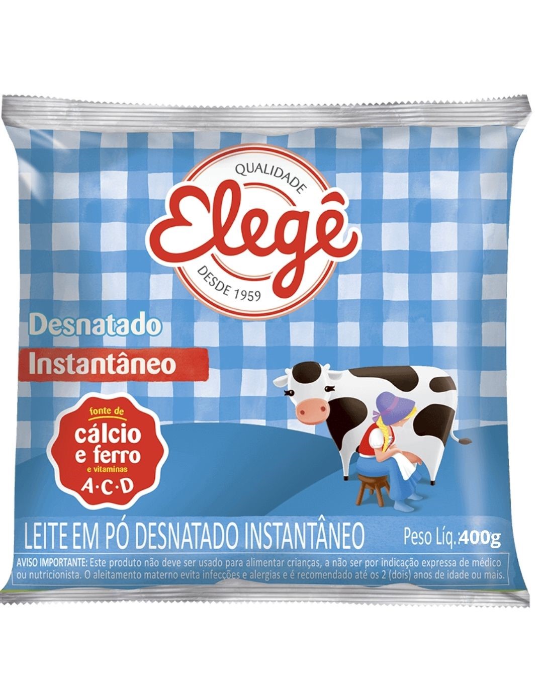 LEITE EM PO DESNATADO 400G ELEGE
