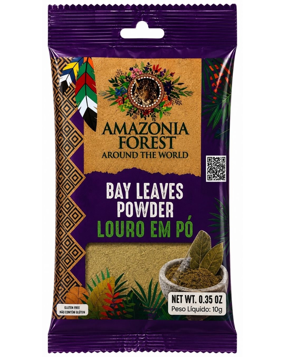 LOURO EM PO AMAZONIA FOREST 10G