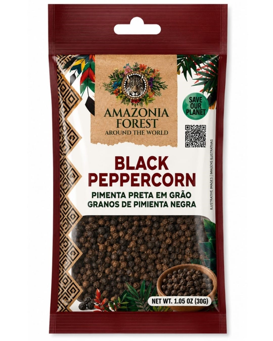 PIMENTA PRETA GRAO AMAZONIA FOREST 30G