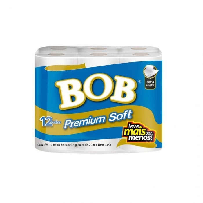 PAPEL HIG. FD 12X1 BOB PREMIUM 20M