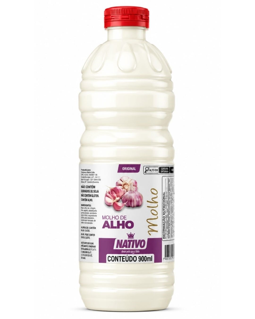 MOLHO DE ALHO 900ML NATIVO