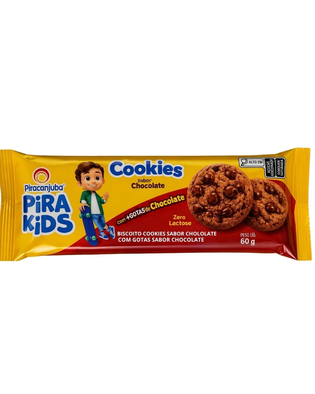 RA COOKIES RANCHEIRO PIRAKIDS CHOCO 60G