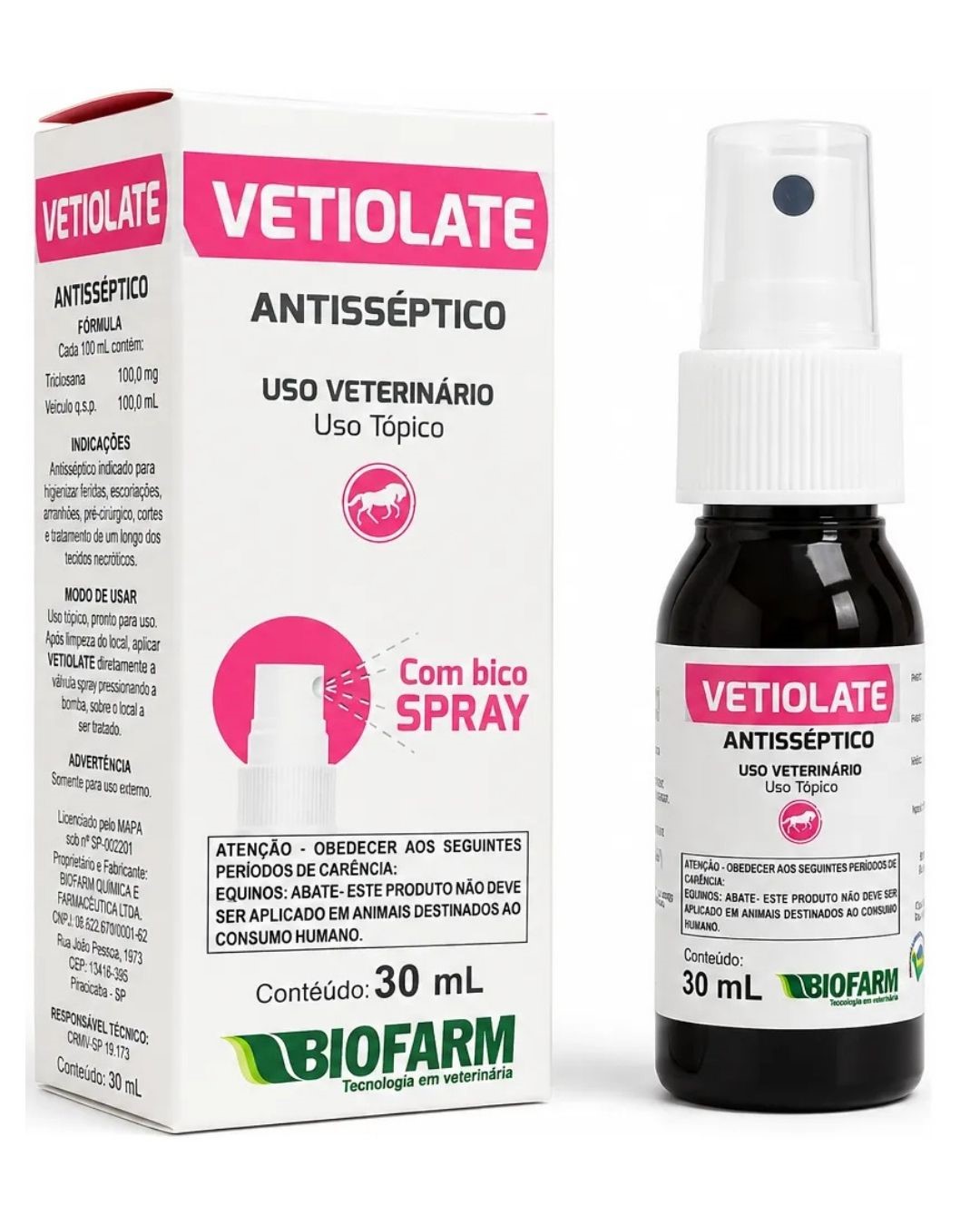 BIO ANTISSEPTICO VETIOLATE 30ML