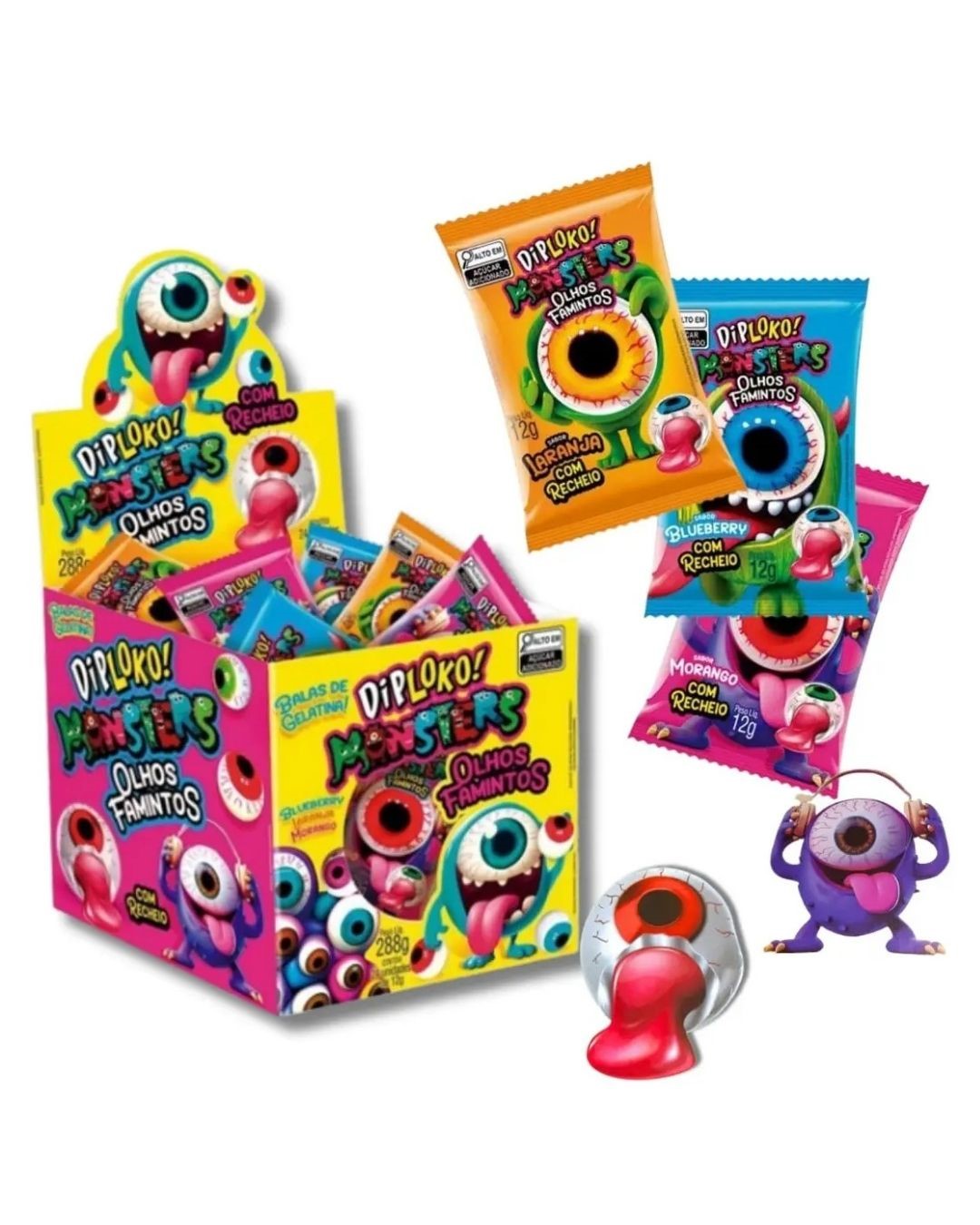 BALA GELAT DIP LOKO OLHOS FAMIN 12G C-24
