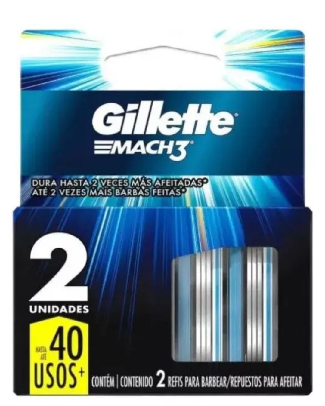 CARGA GILLETTE MACH 3 C/2UN